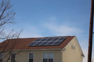 Ipsun Power solar panels installed on house roof