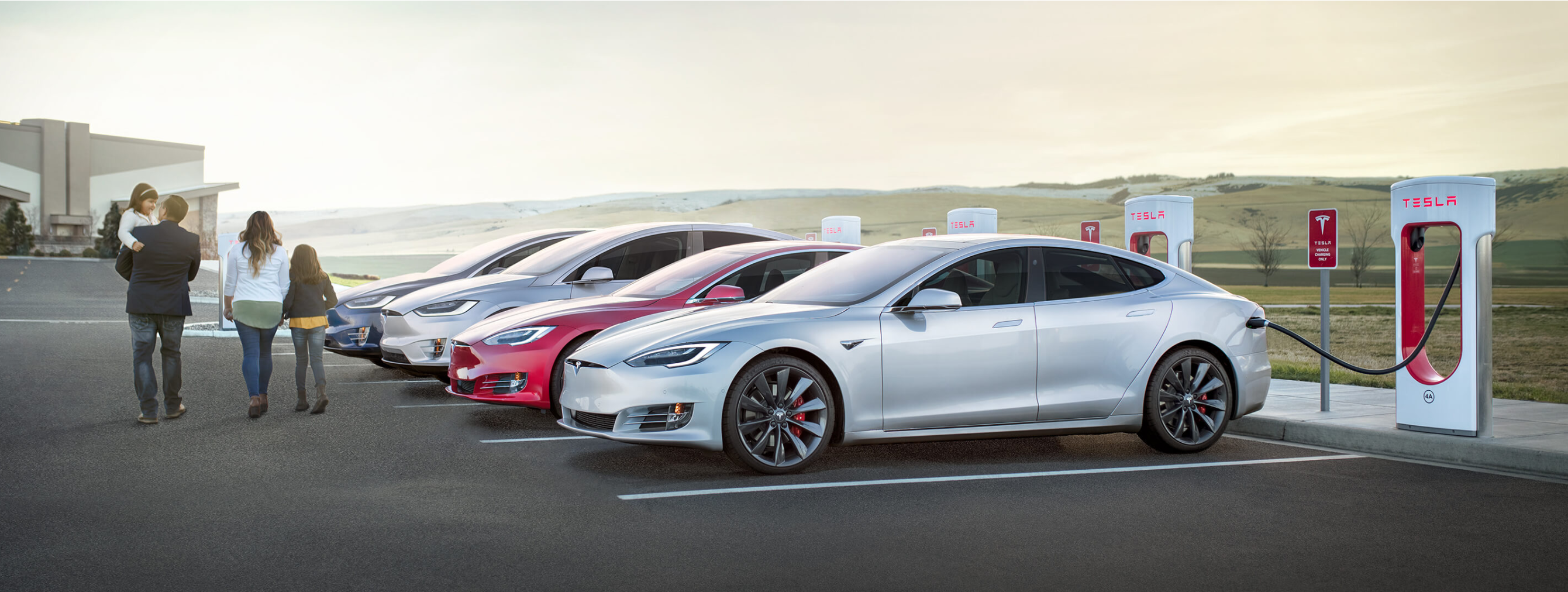 Tesla fast charger parking
